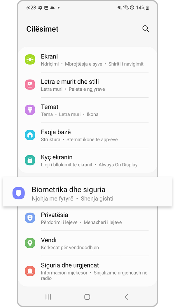 regjistrimi i njohjes së shenjës së gishtit hapi 1