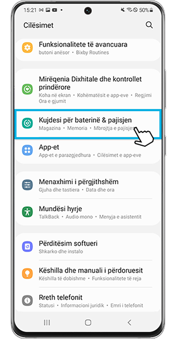 Kujdesi për baterinë dhe pajisjen