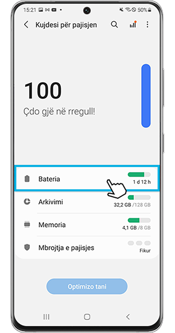 Kujdesi për baterinë dhe pajisjen 2