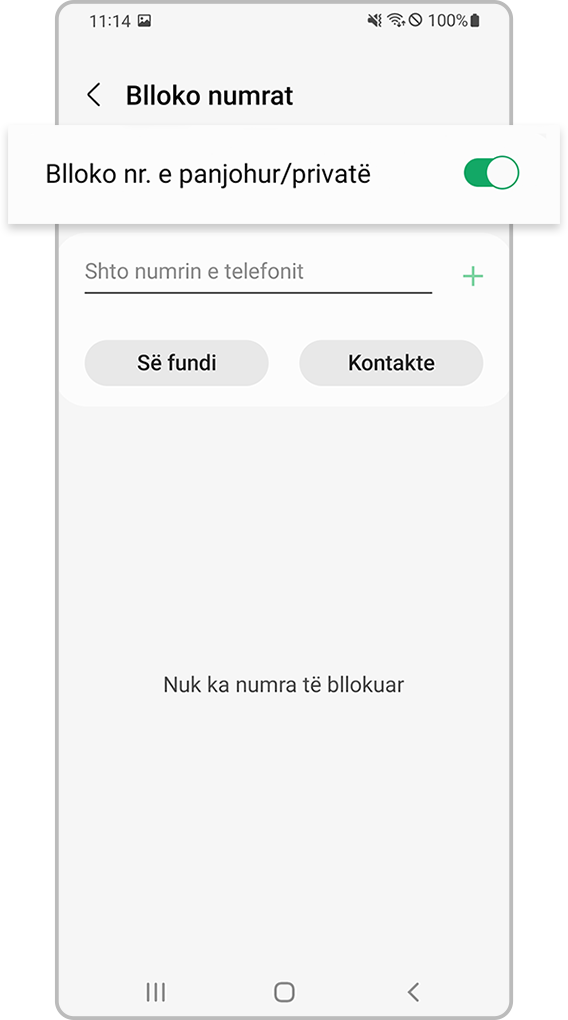 kontrolli nëse pajisja bllokon numrat e panjohur hapi 4