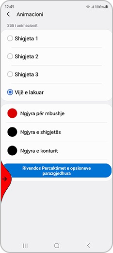 Shembull i dorezës së re të kuqe