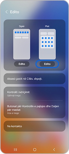 Prekni butonin Edito nën Plot