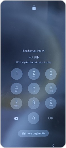 Prekni "Kam harruar PIN-in" pas pesë përpjekjeve të pasuksesshme