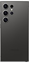 Un Galaxy S24 Ultra en Titanium Black visto desde atrás.