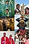 Un collage de dos parejas recreando varios momentos en sus historias reales de amor.