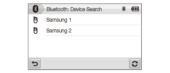 How do I transfer data to or from my camera with Bluetooth to other devices?