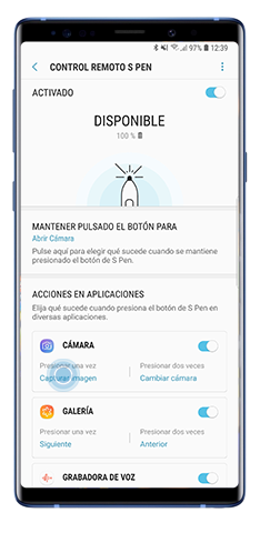 Presione una vez para elegir la aplicación
