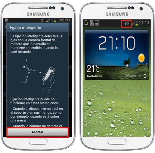 ¿Cómo activar la función de fijado inteligente en mi Samsung Galaxy S3?