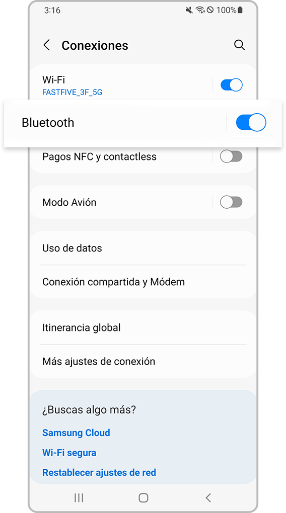 Repare el dispositivo bluetooth paso 2