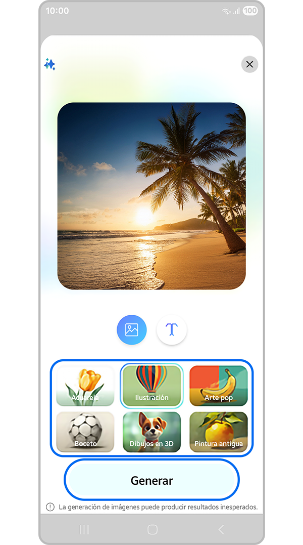 Tap concept and Generate