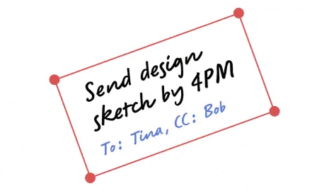 Ejemplo de enderezar tu escritura