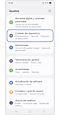 Seleccionar el menú Cuidado del dispositivo