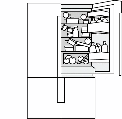 separate the food to improve ventilation