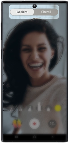 Die Funktion AR-Zeichung ist in der Kamera des Galaxy Note10+ aktiviert.