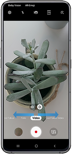 Die Videofunktion deines Galaxy A80 wird angezeigt.