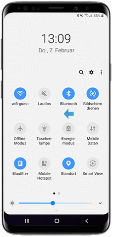 Galaxy S9, Dolby Atmos, Benachrichtigungsfeld