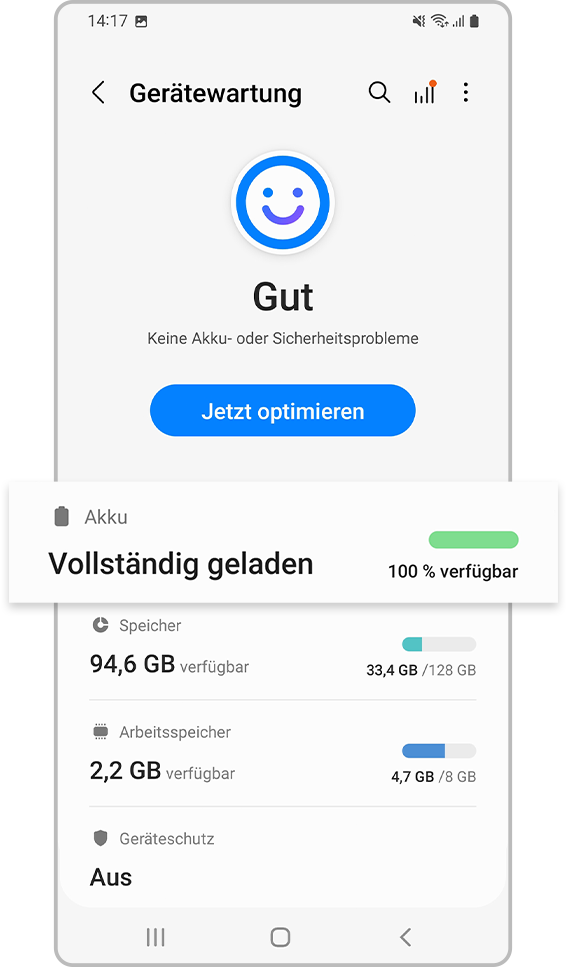 Schnell-Laden aktivieren Schritt 2