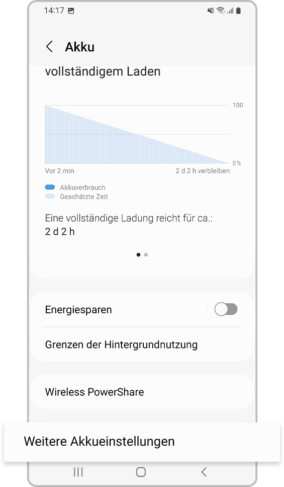 Schnell-Laden aktivieren Schritt 3