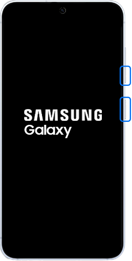 Seitentaste loslassen und Leiser-Taste festhalten