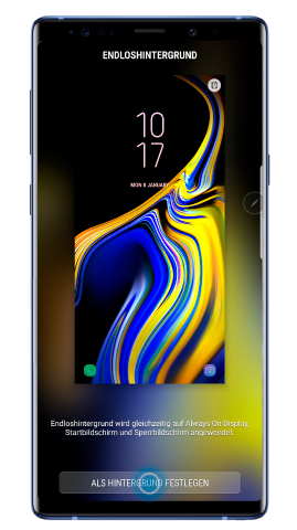 Tippen Sie auf ALS HINTERGRUND FESTLEGEN