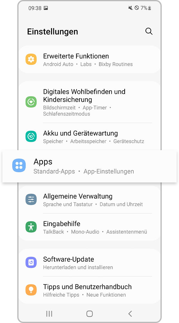 App-Einstellungen