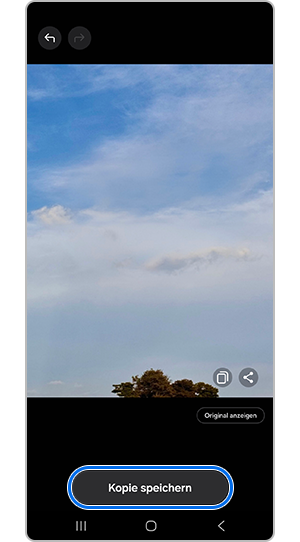 Speichere das generierte Bild