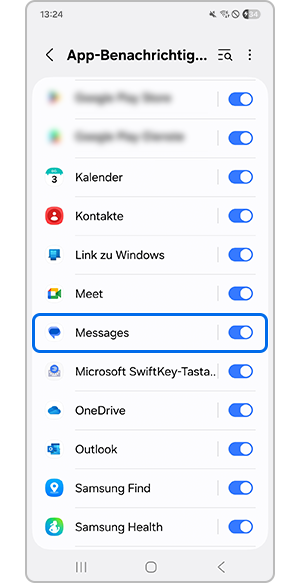 Auswählen der Messages-App