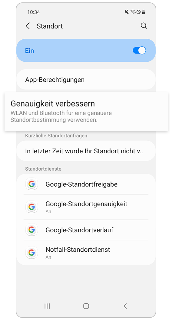 Positionsgenauigkeit verbessern