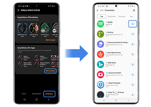 Apps im Galaxy Store runterladen