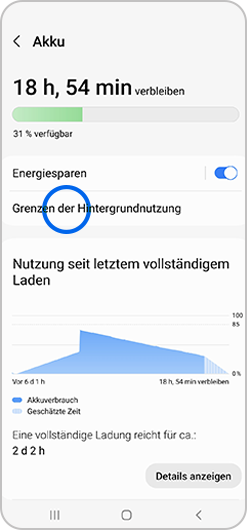 Grenzen der Hintergrundnutzung Schritt 3.
