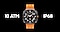 A Galaxy Watch Ultra with the text of '10 ATM' and 'IP68.'