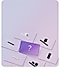 A series of cards, with each showing a different Samsung sound device. In the center, a card with a question mark pops out.