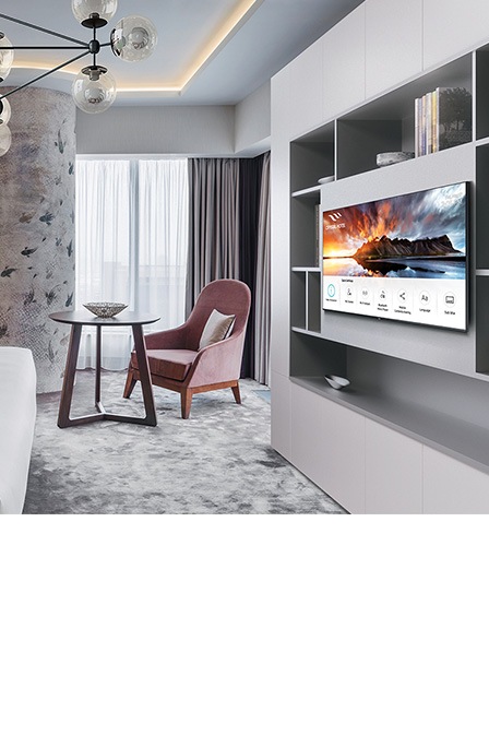 commercial tv hanging in jewellery store