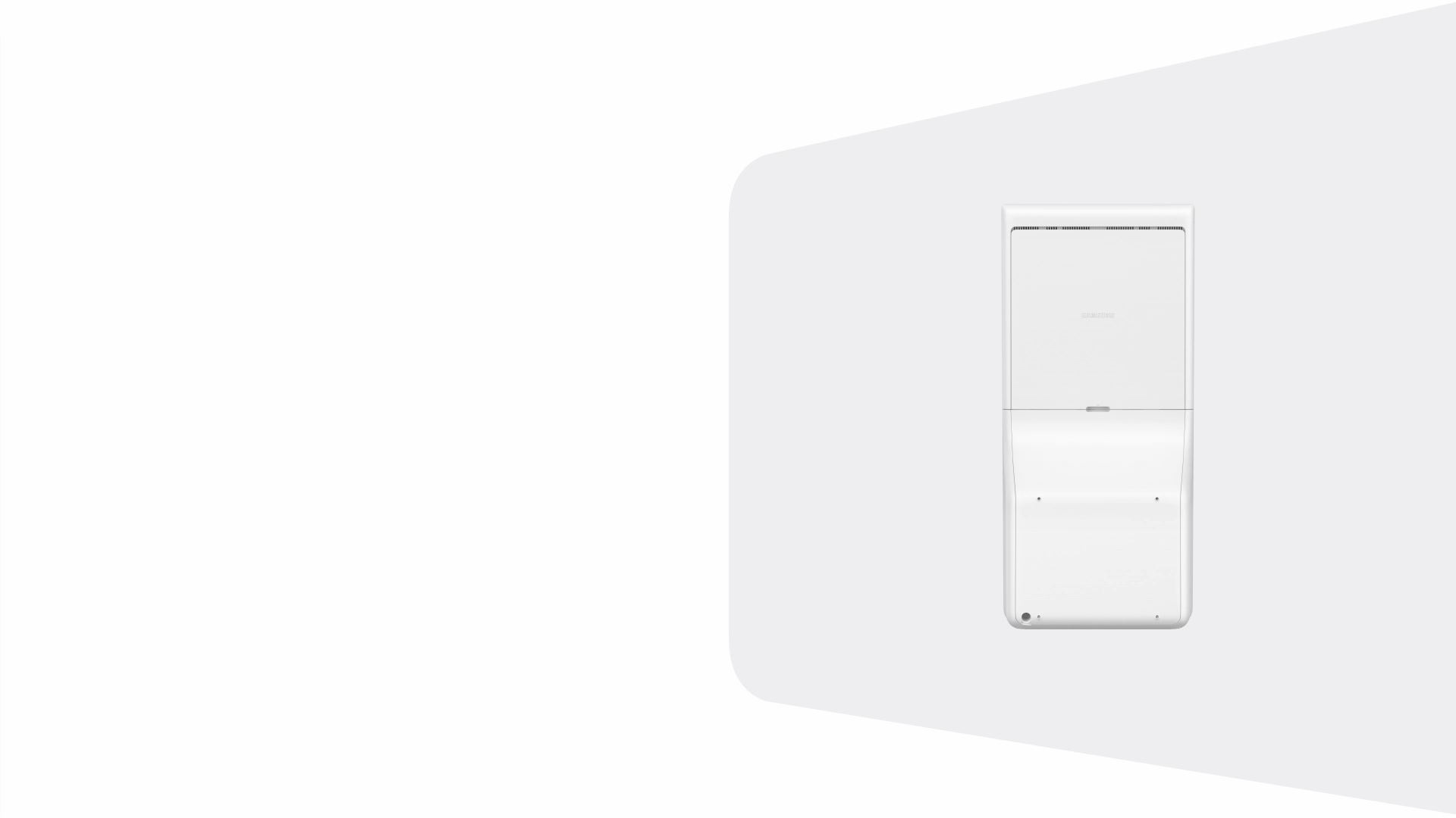 The KIOSK rotates to reveal the front view and then the cafe background appears behind it.