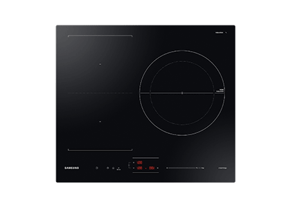 60cm Black 3 Zone Induction Cooktop with Flex Zone