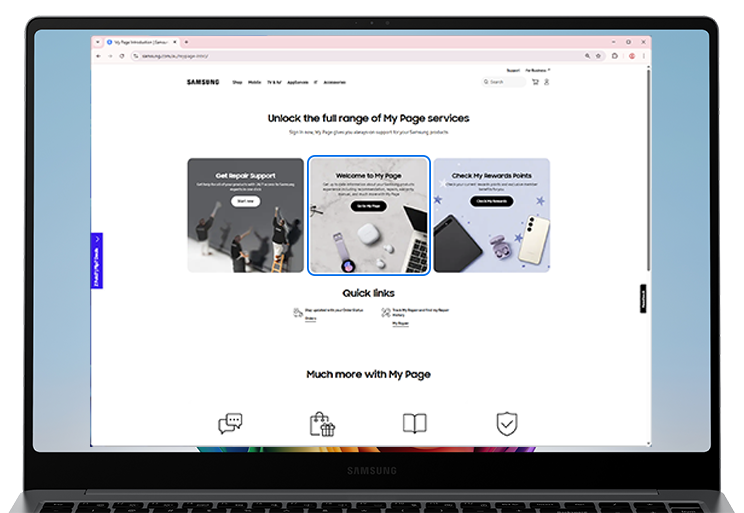 Select Go to My Page