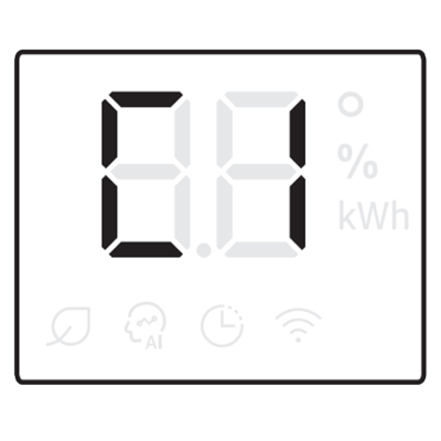 Code Displayed on AC Unit, 'C 1'.