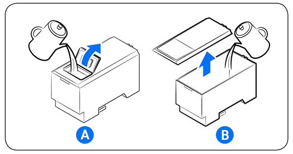 Fill water container.