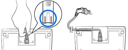 Connect charging cord.