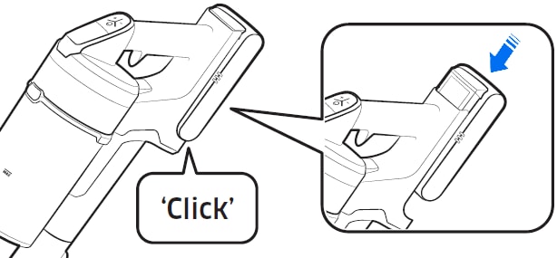 Slide in battery pack.