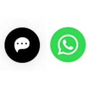 live chat and whatsapp icons