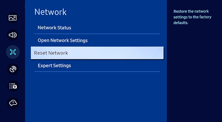 Select Reset Network