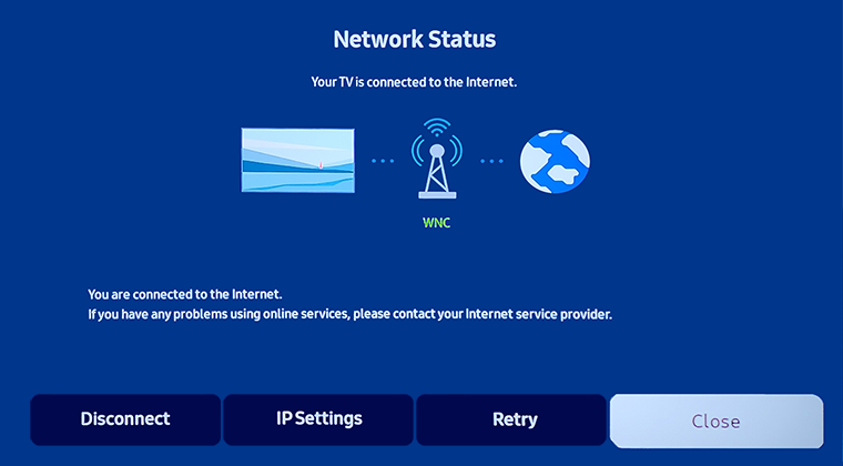 Check your Network Status
