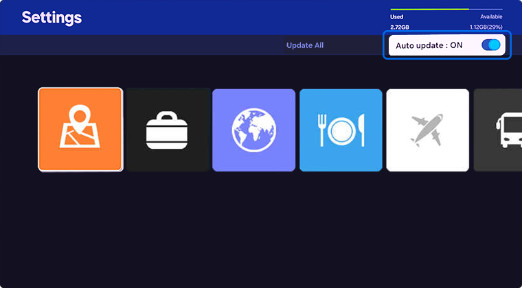 Ensure Auto-update is switched on
