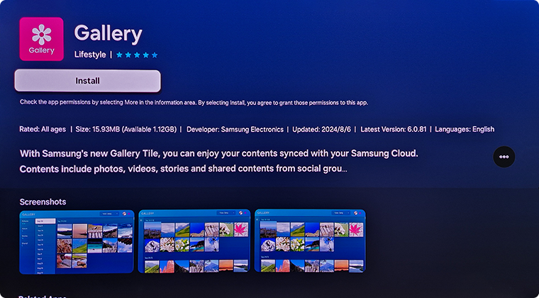 Select Install