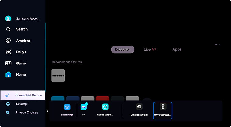 Select Connected devices