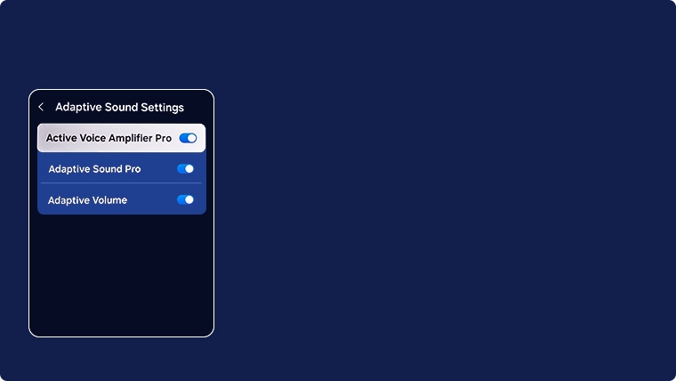 Adaptive Sound Settings on QN900F TV