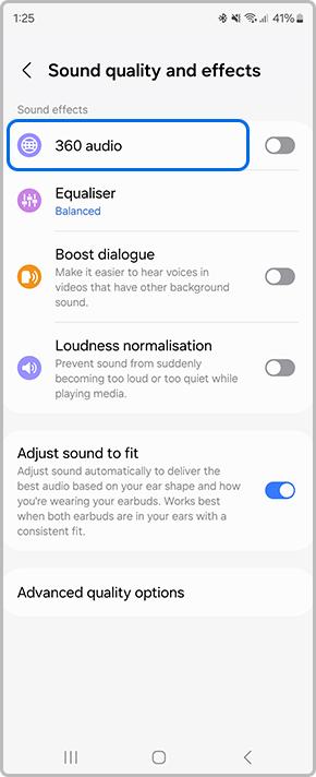 select 360 audio