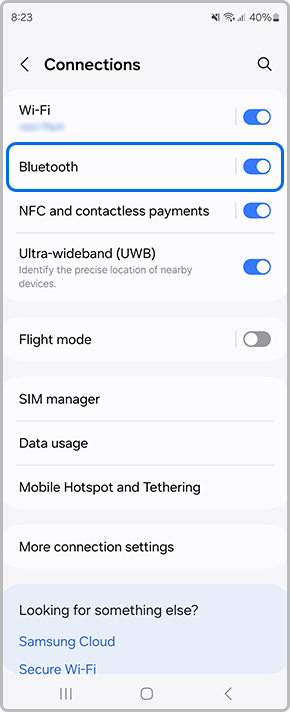 tap on bluetooth