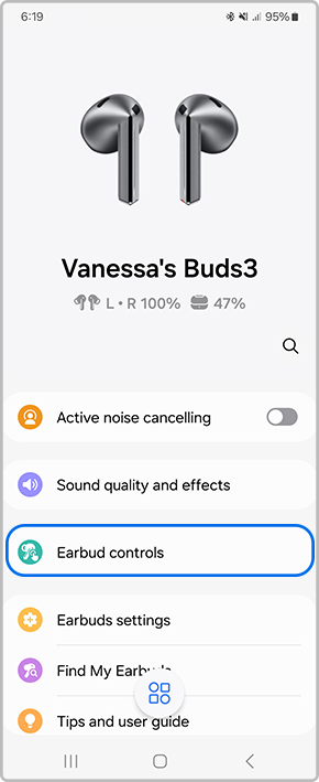 earbud control